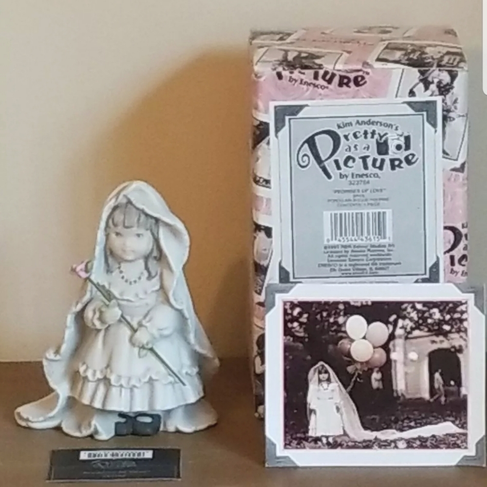 Pretty As A Picture "Promise Of Love" Bride Enesco Figurine 323764 Kim Anderson